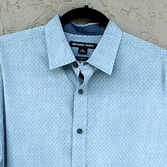 MICHAEL KORS BUTTON DOWN LONG SLEEVE DRESS SHIRT - Picture 2 of 7